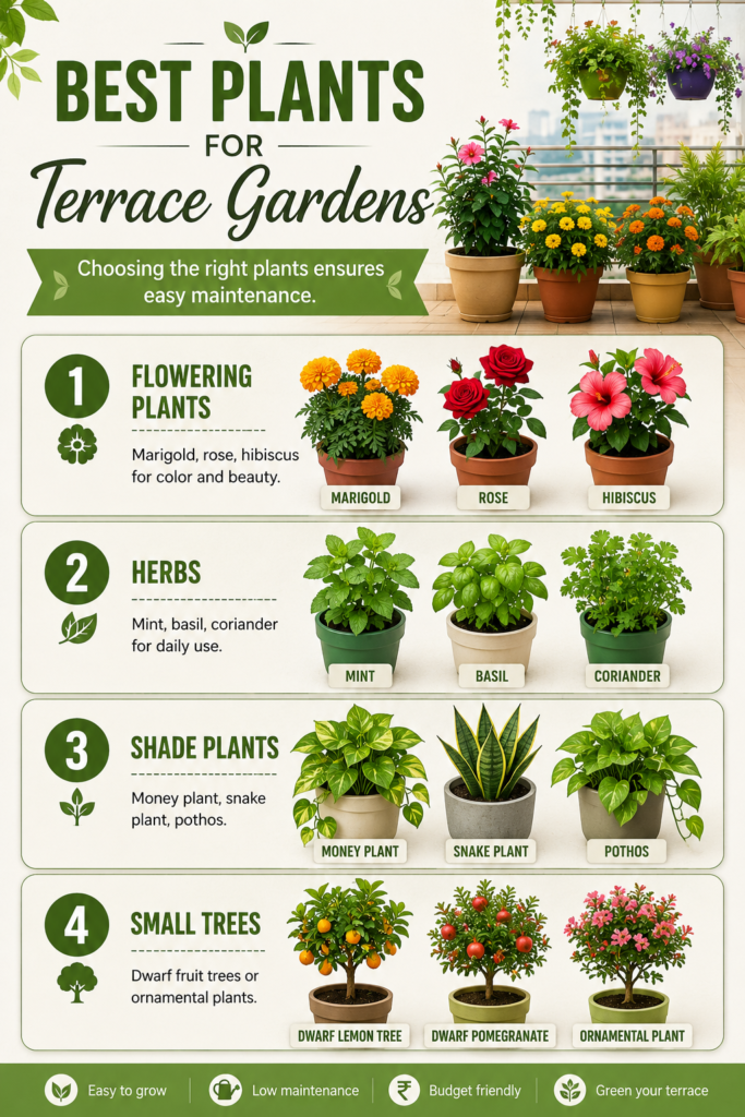 Best Plants for Terrace Gardens