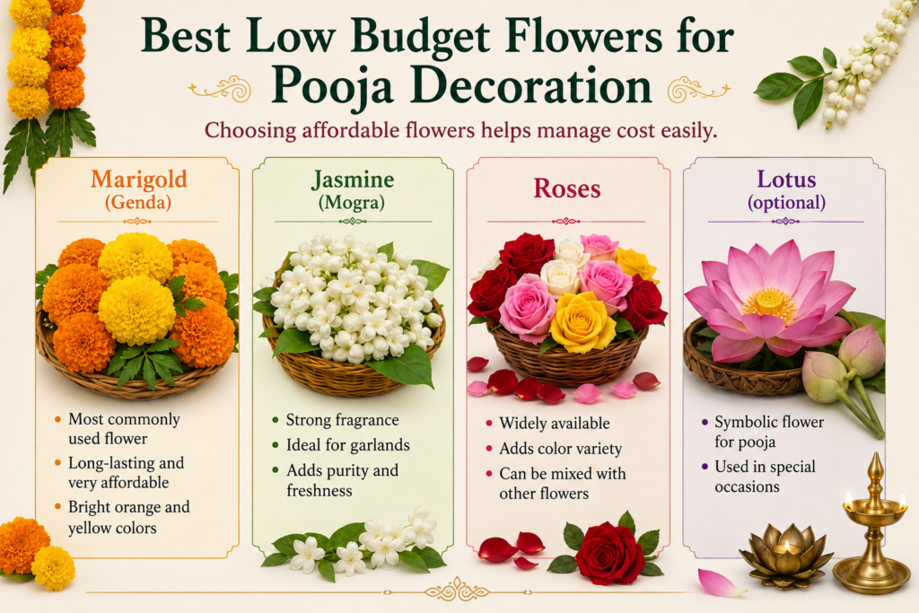 Best Low Budget Flowers for Pooja Decoration
