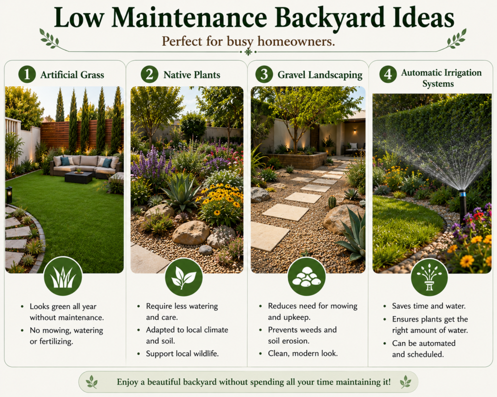Low Maintenance Backyard Ideas