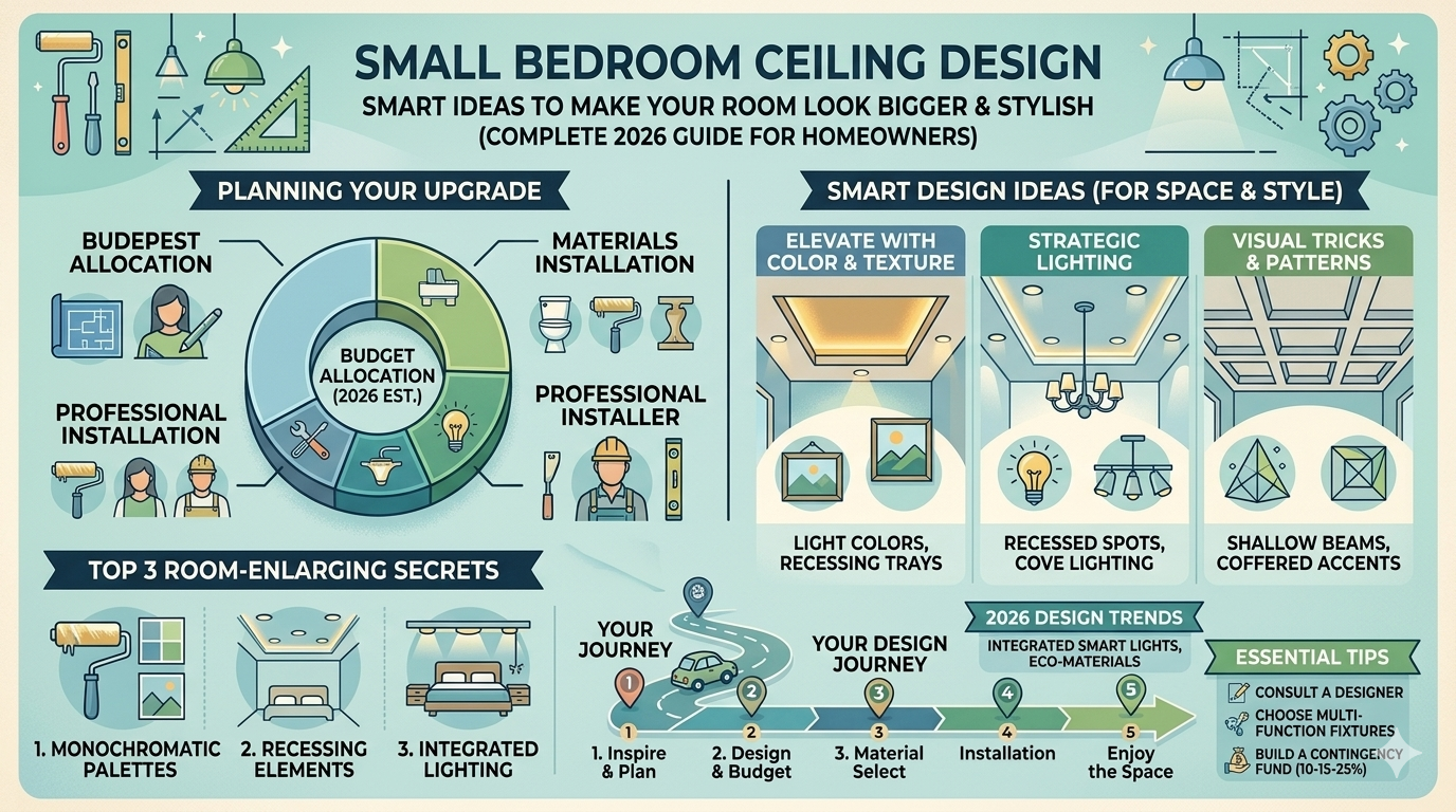 Small Bedroom Ceiling Design: Smart Ideas to Make Your Room Look Bigger & Stylish
