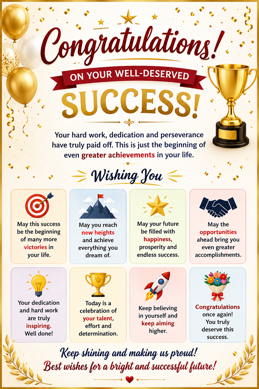Congratulations Wishes for Success: Heartfelt Messages to Celebrate Every Achievement